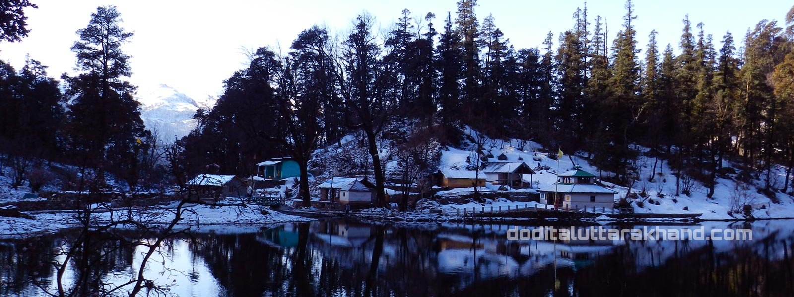 Snow at Dodital Lake